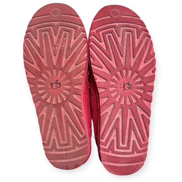 UGG Red Neumel Uggplush Wool Blend Lining Lace Up Chukka Boots Men's Size 11 - Picture 7 of 13